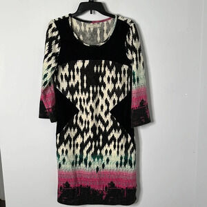 Young Threads Printed Sweater Dress